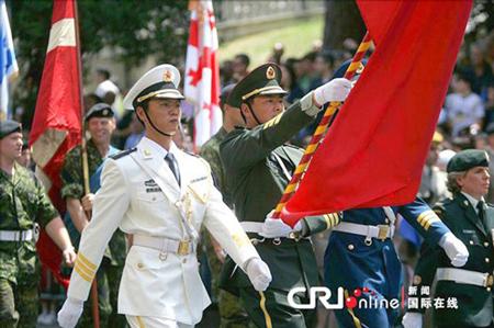 中國儀仗隊參加俄羅斯閱兵，展現軍威與友誼的壯麗畫卷，中俄友誼見證，中國儀仗隊參加俄羅斯閱兵，壯麗畫卷展現軍威與深情友誼